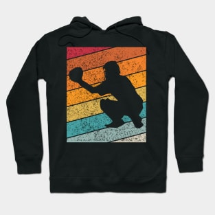 Baseball 2 Outdoor Sports Retro Sunset Design Hoodie